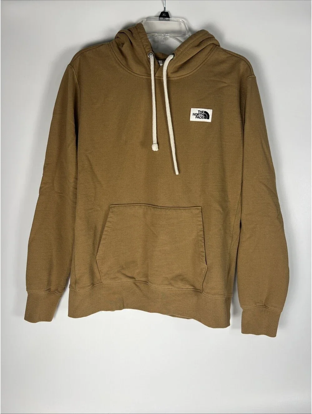 The North Face Brown Pullover Box Logo Hoodie- Men's Size Medium